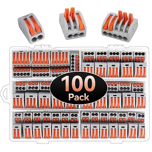 Preciva Connettori Morsetti Elettrici Rapidi - 100 Pezzi