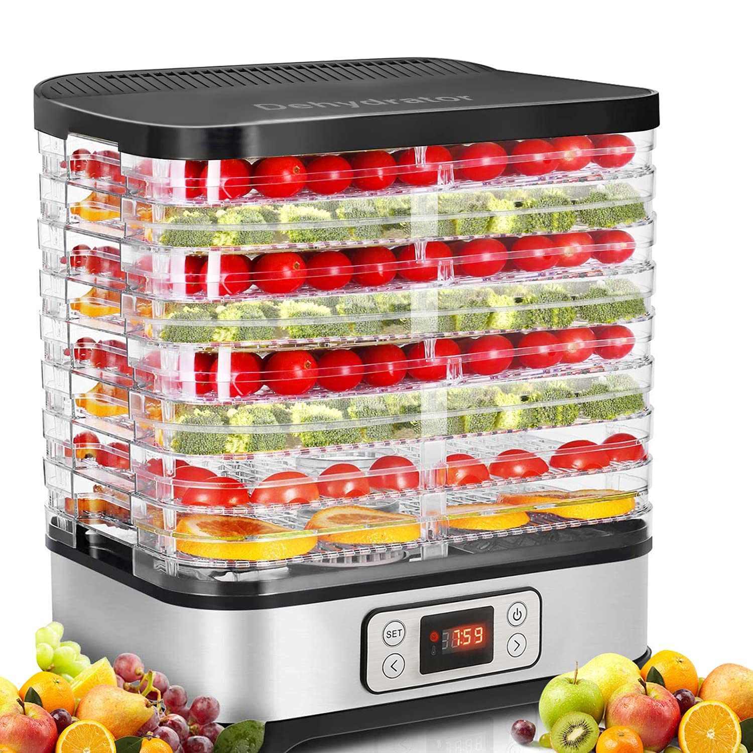 Coocheer Essiccatore per Alimenti 400W LCD