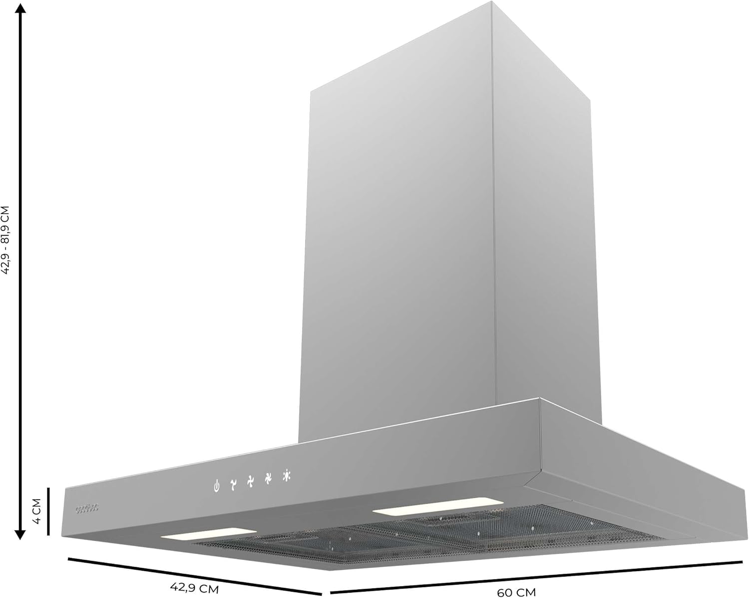 Cecotec Cappa Aspirante Bolero Flux TT 604000 Inox A++ - immagine 2