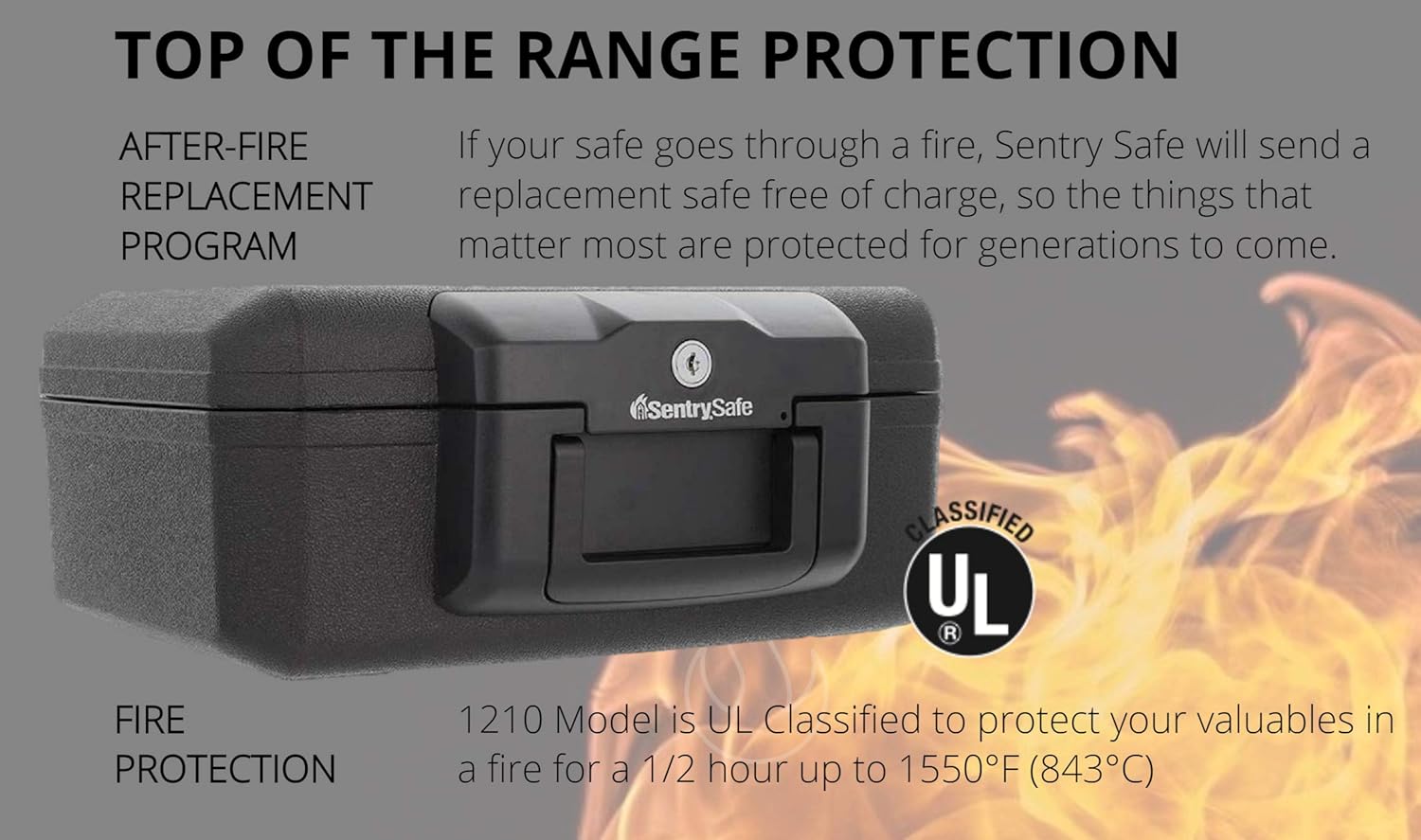 Sentry Safe 1210 Cassaforte Piccola Porta Documenti - immagine 2