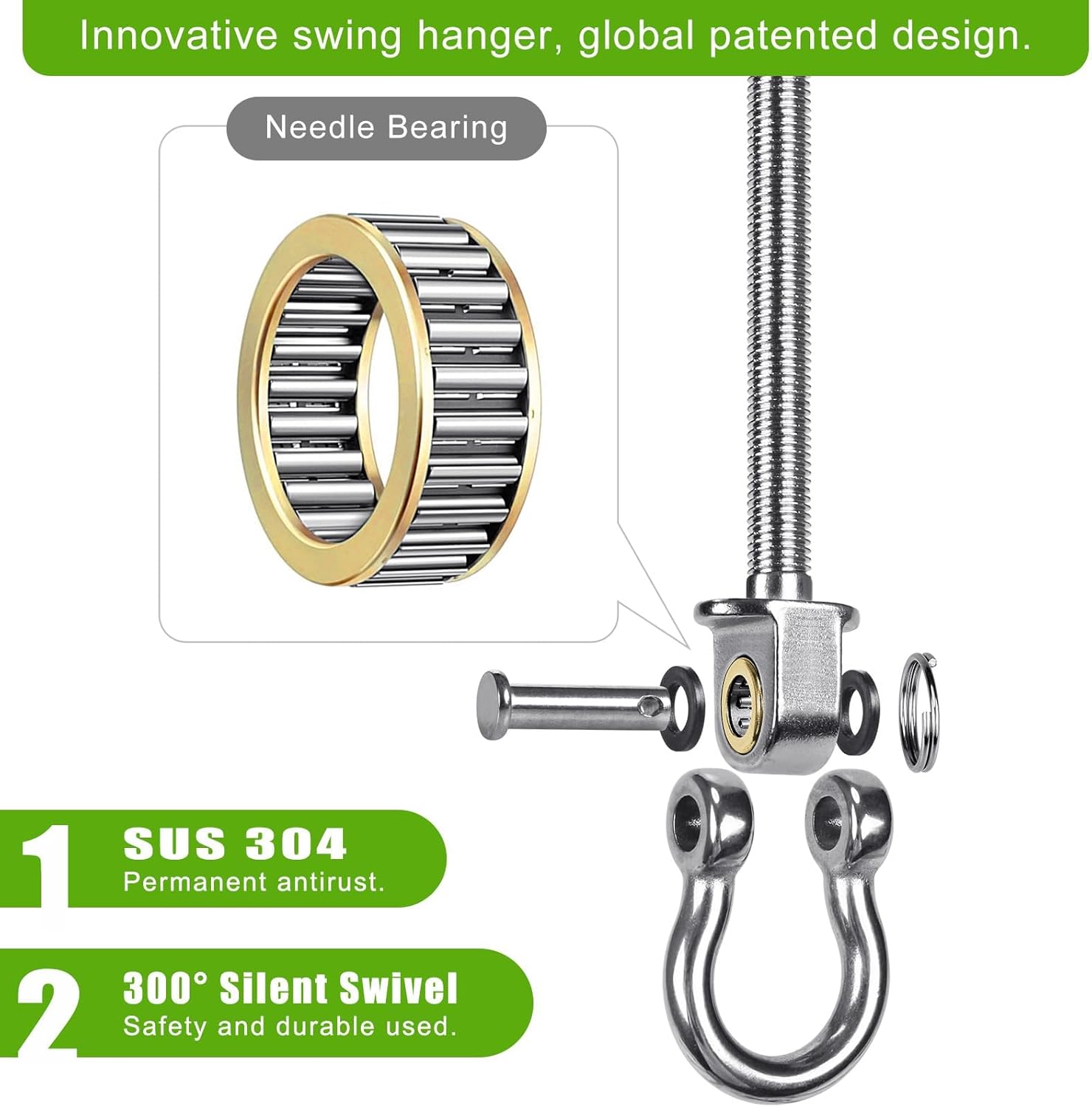 SELEWARE 4 Ganci da Soffitto per Trave in Legno - immagine 2