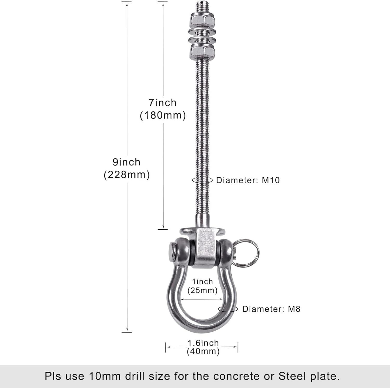 SELEWARE 4 Ganci da Soffitto per Trave in Legno - immagine 4