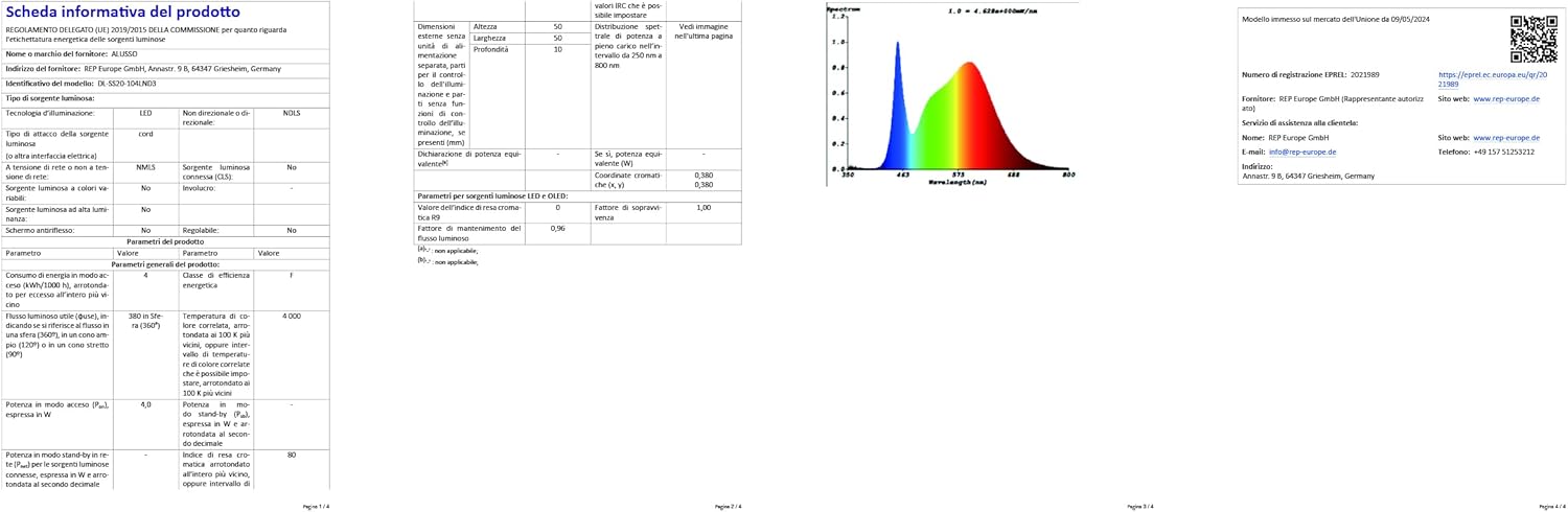 ALUSSO Set 6 Faretti LED da Incasso 12V 4W, Nichel - immagine 16