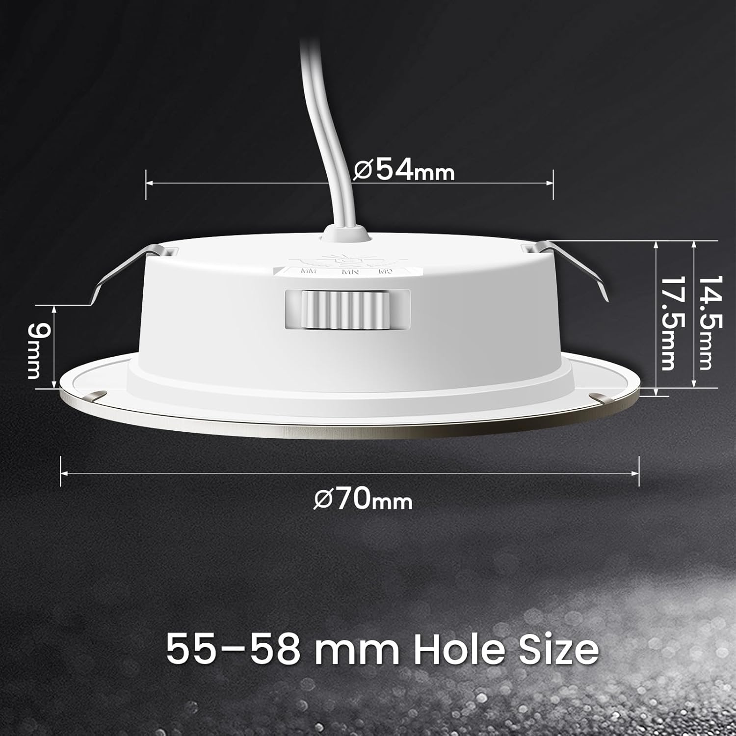 ALUSSO Set 6 Faretti LED da Incasso 12V 4W, Nichel - immagine 4