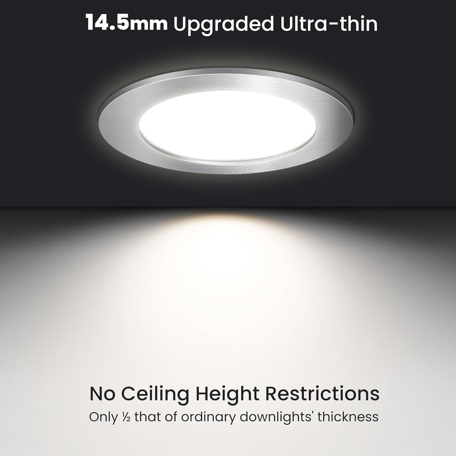 ALUSSO Set 6 Faretti LED da Incasso 12V 4W, Nichel - immagine 5