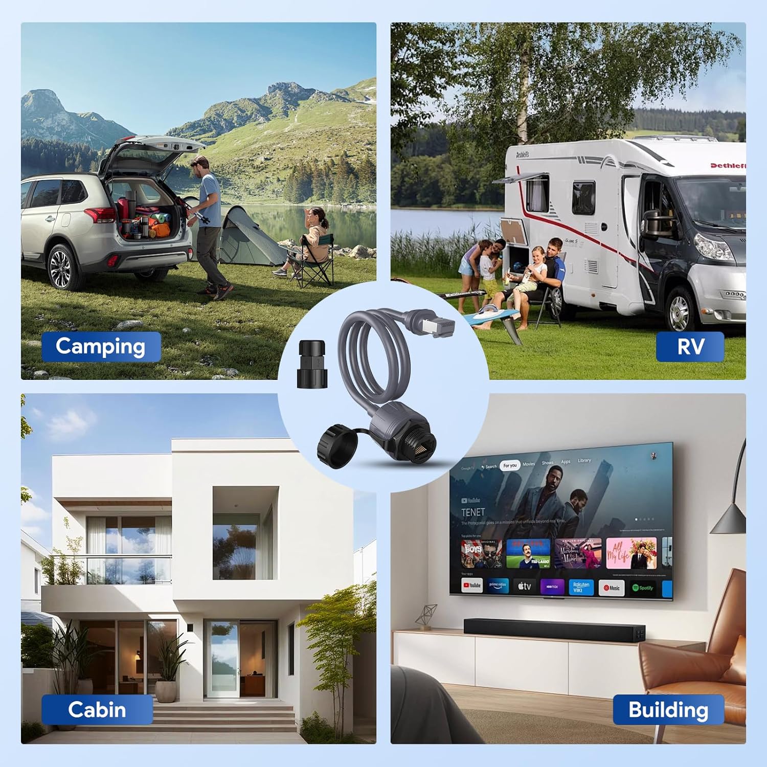 Edup Starlink - Adattatore Ethernet Gen 3 e Mini (2 pz) - immagine 7