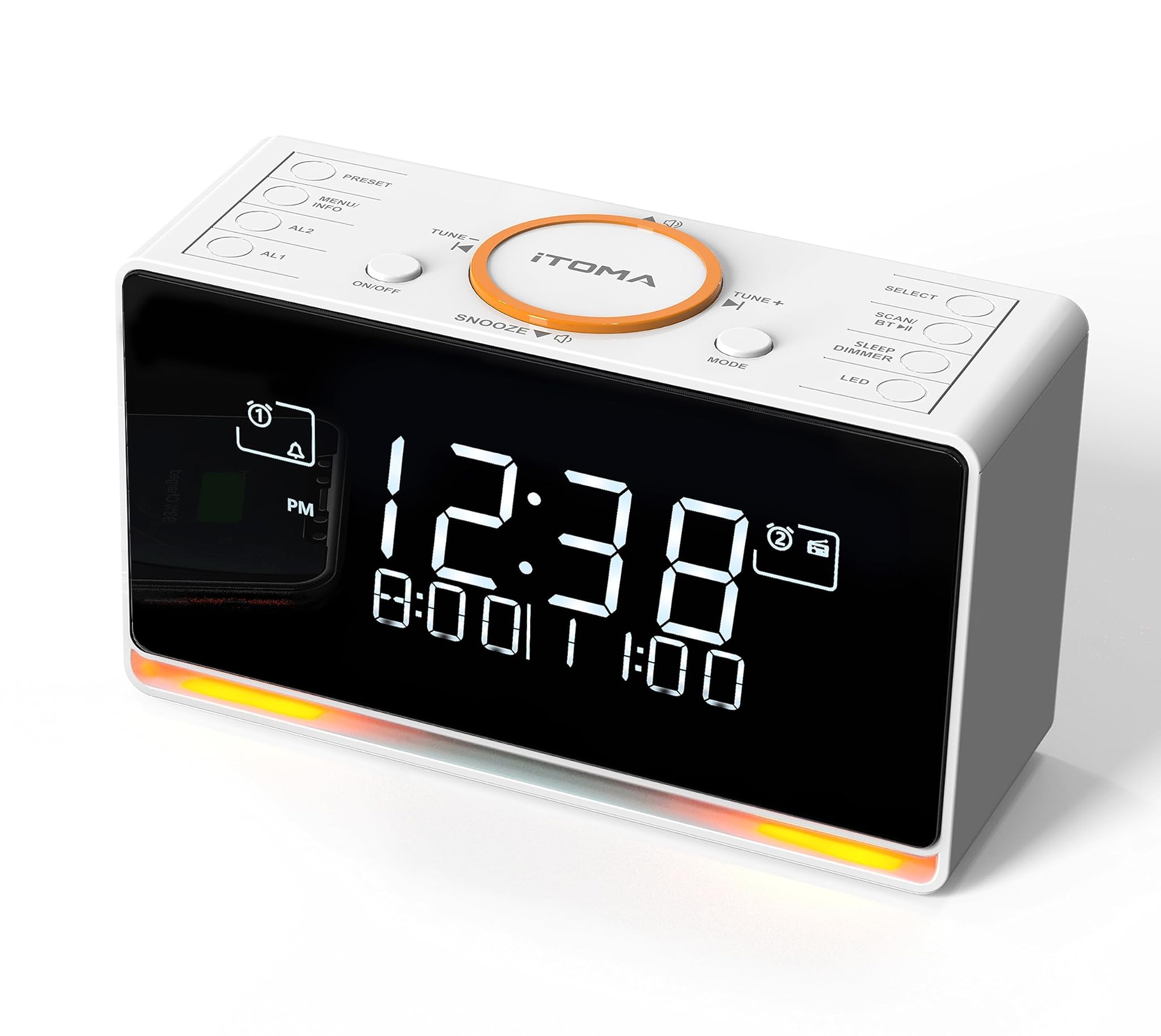 Itoma Radiosveglia DAB/FM con Bluetooth e USB
