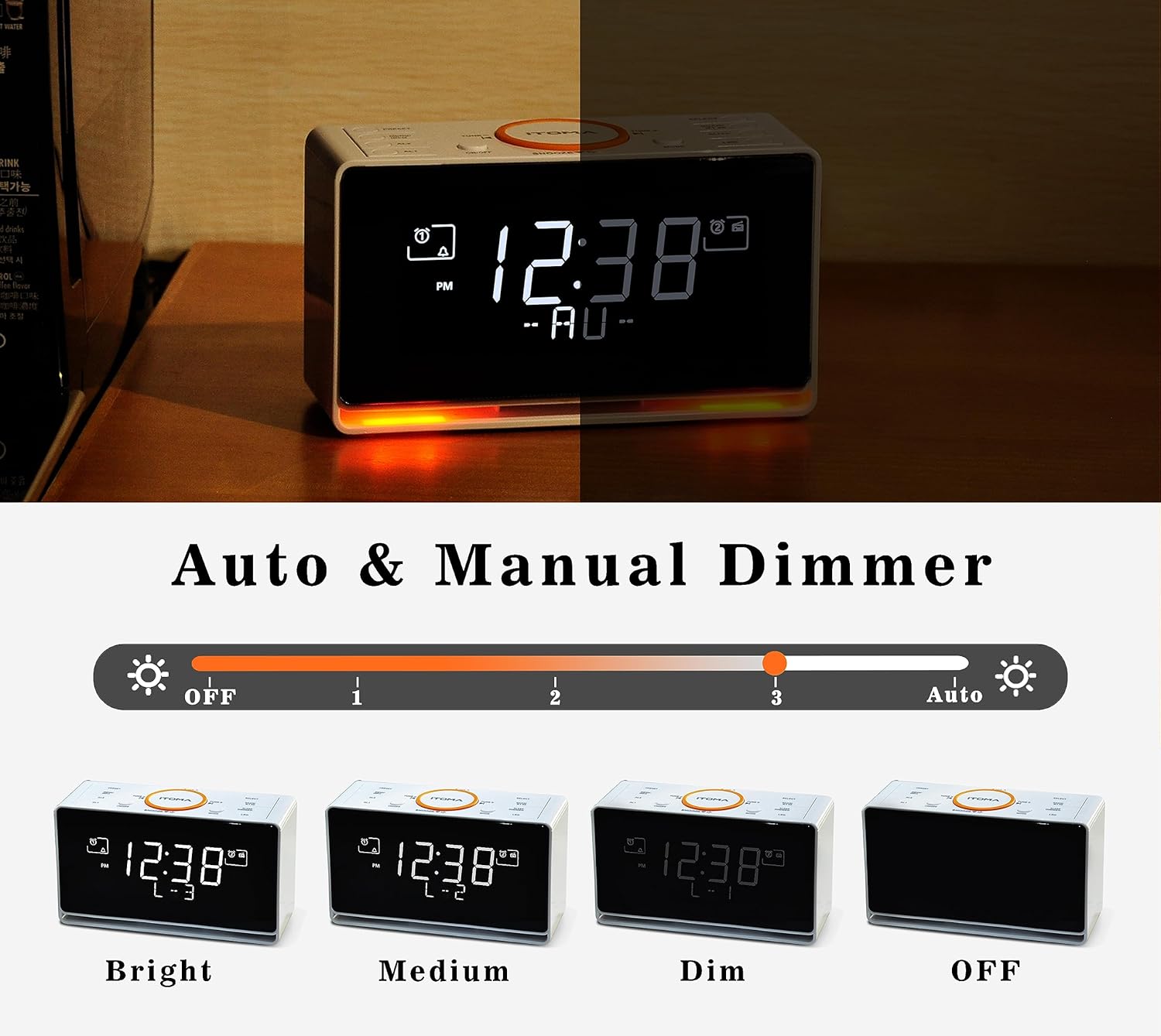 Itoma Radiosveglia DAB/FM con Bluetooth e USB - immagine 4