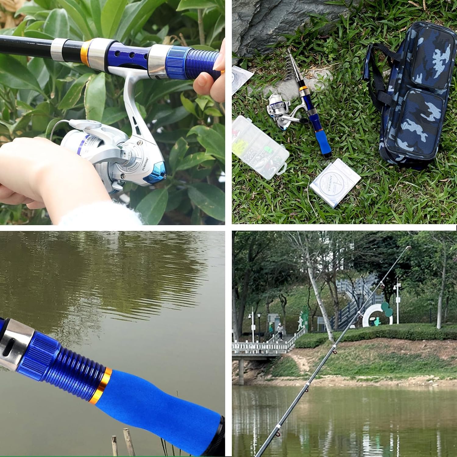 Canna da Pesca Telescopica con Mulinello Combinato - immagine 2