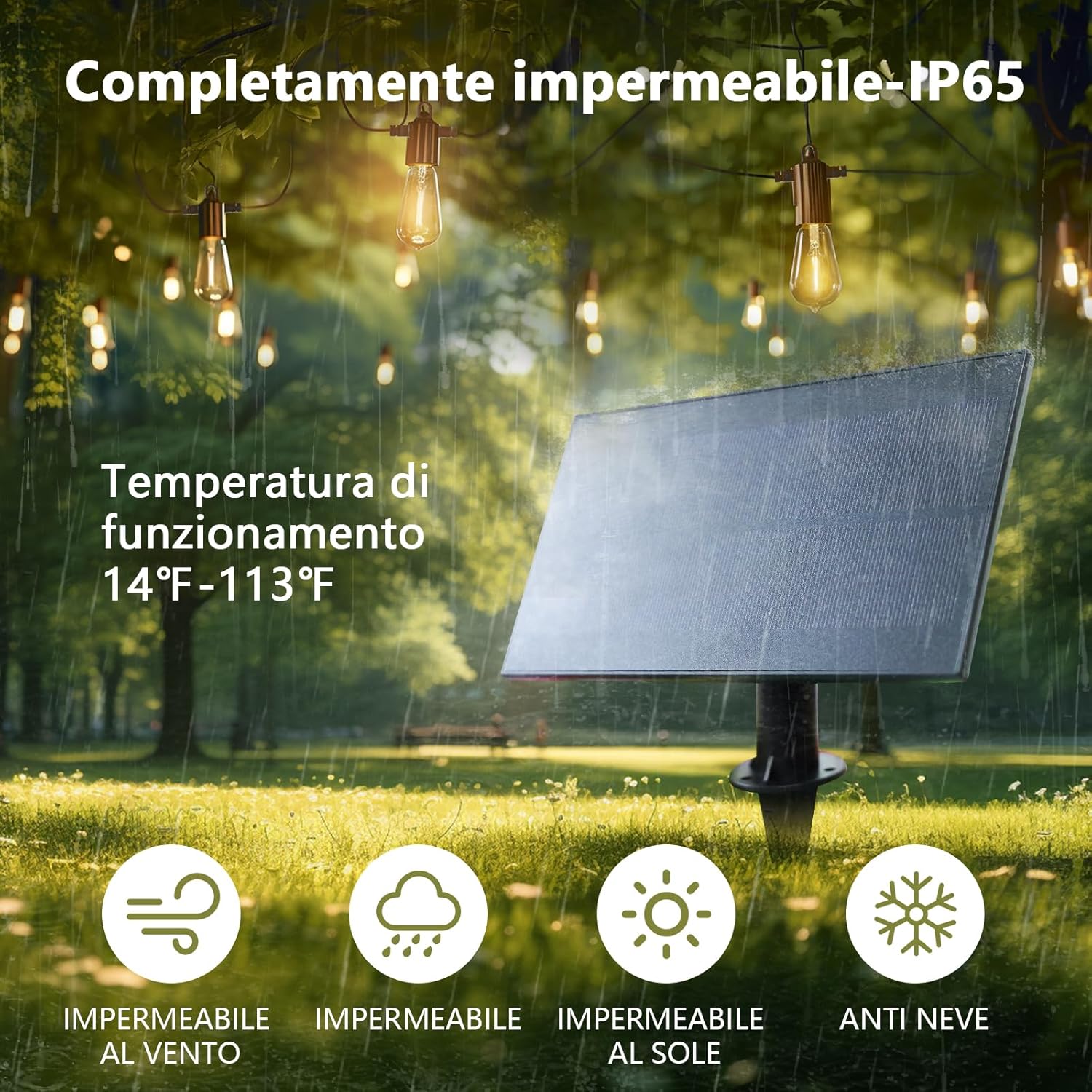 Zotoyi Catena Luminosa Esterno Solare 15m - immagine 2