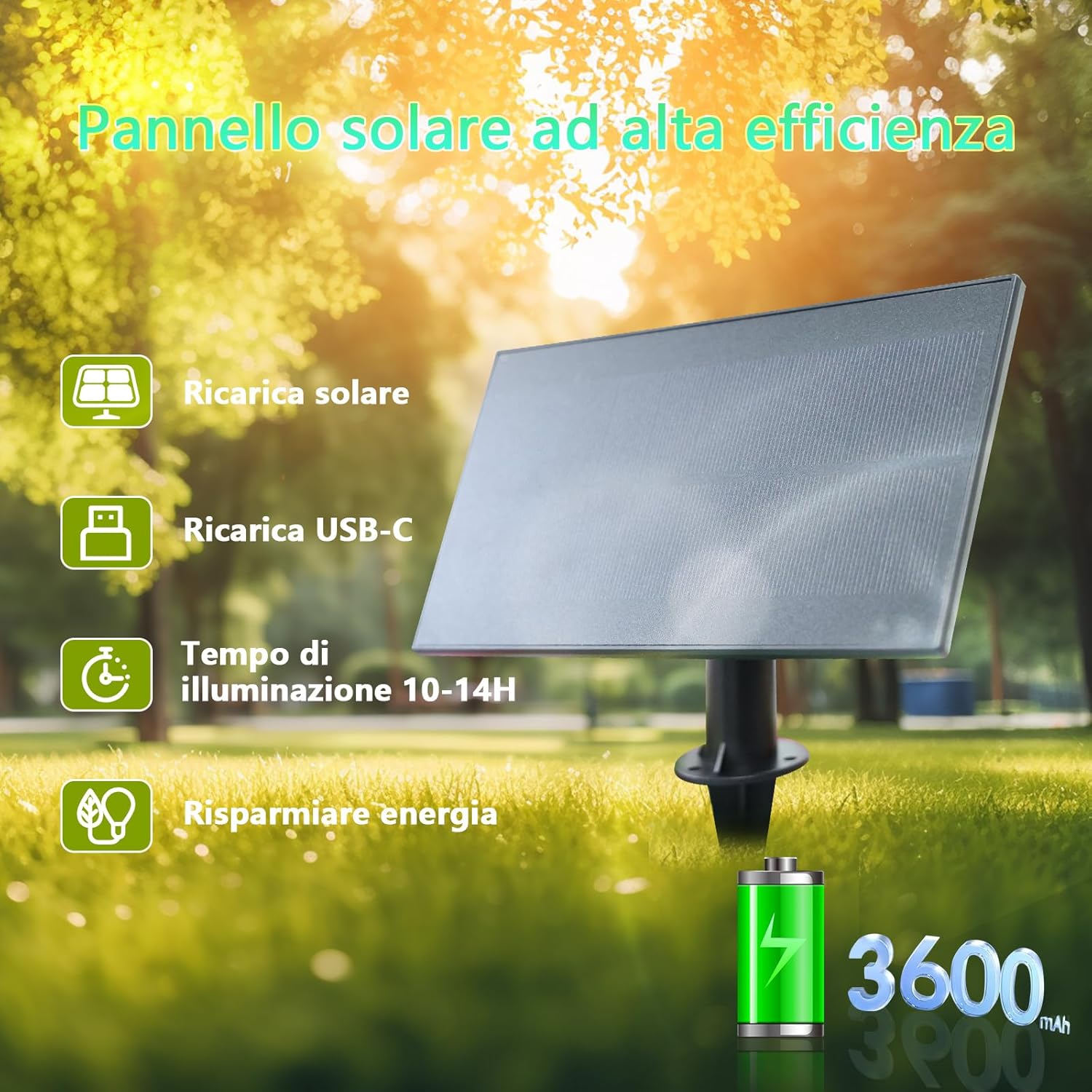 Zotoyi Catena Luminosa Esterno Solare 15m - immagine 5