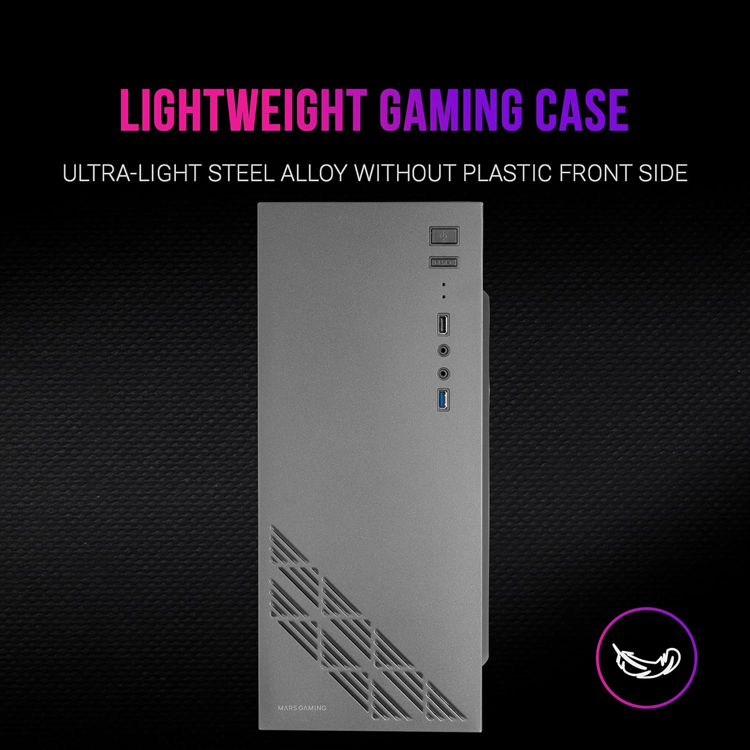 Mars Gaming MC100 - Case ATX Gaming Nero - immagine 3