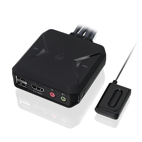 Iogear KVM Switch 2 PC 1 Monitor HDMI 4K@60Hz