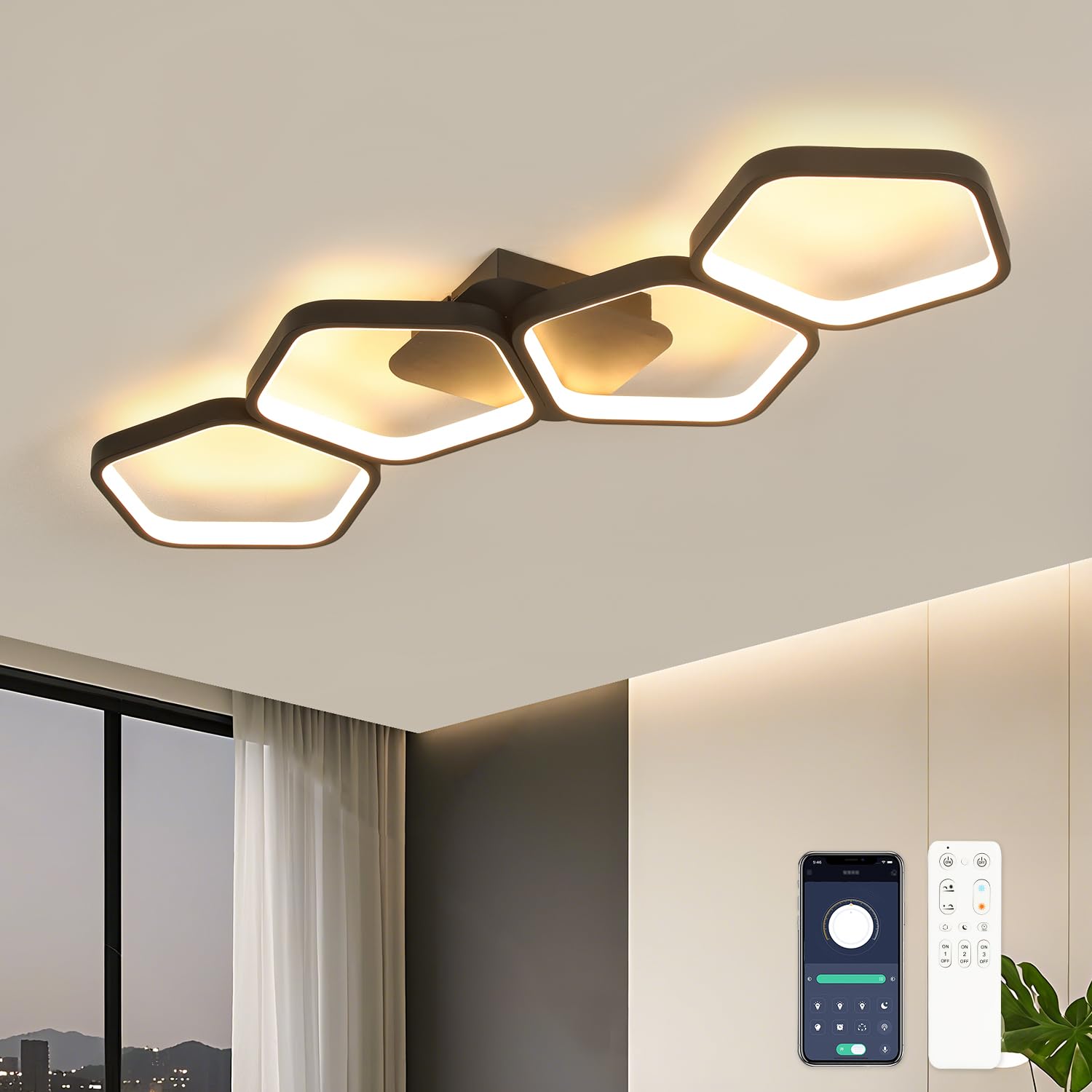 Plafoniera LED Soffitto Dimmerabile 3000K-6500K