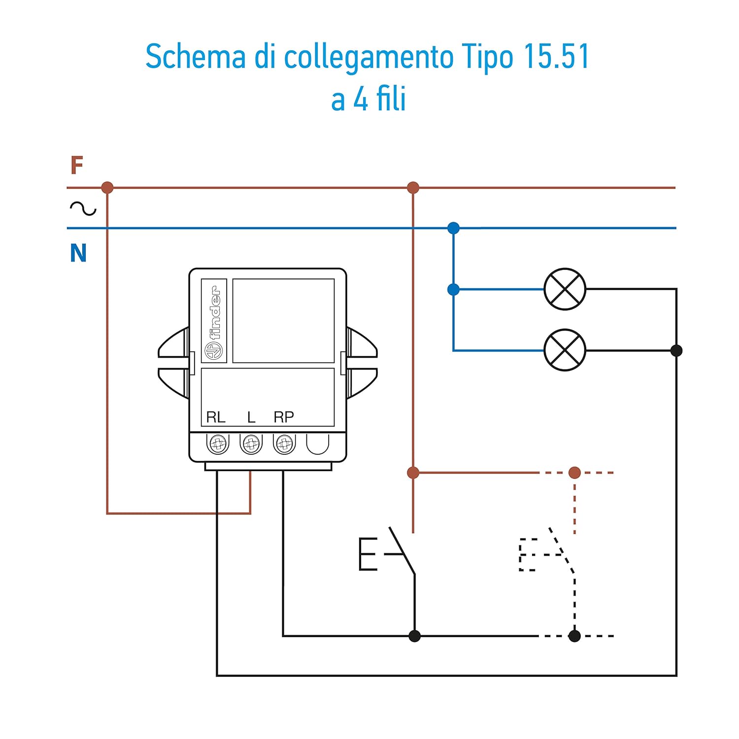 Varialuce da incasso Tipo 155182300400PAS - Serie 15 Finder - immagine 4