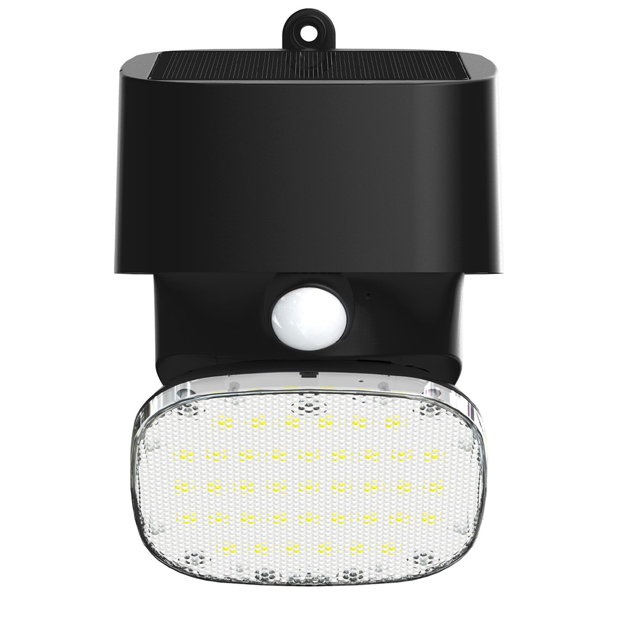 Faretto solare potente LED 2000LM bianco BRILOCK con sensore di movimento H15cm