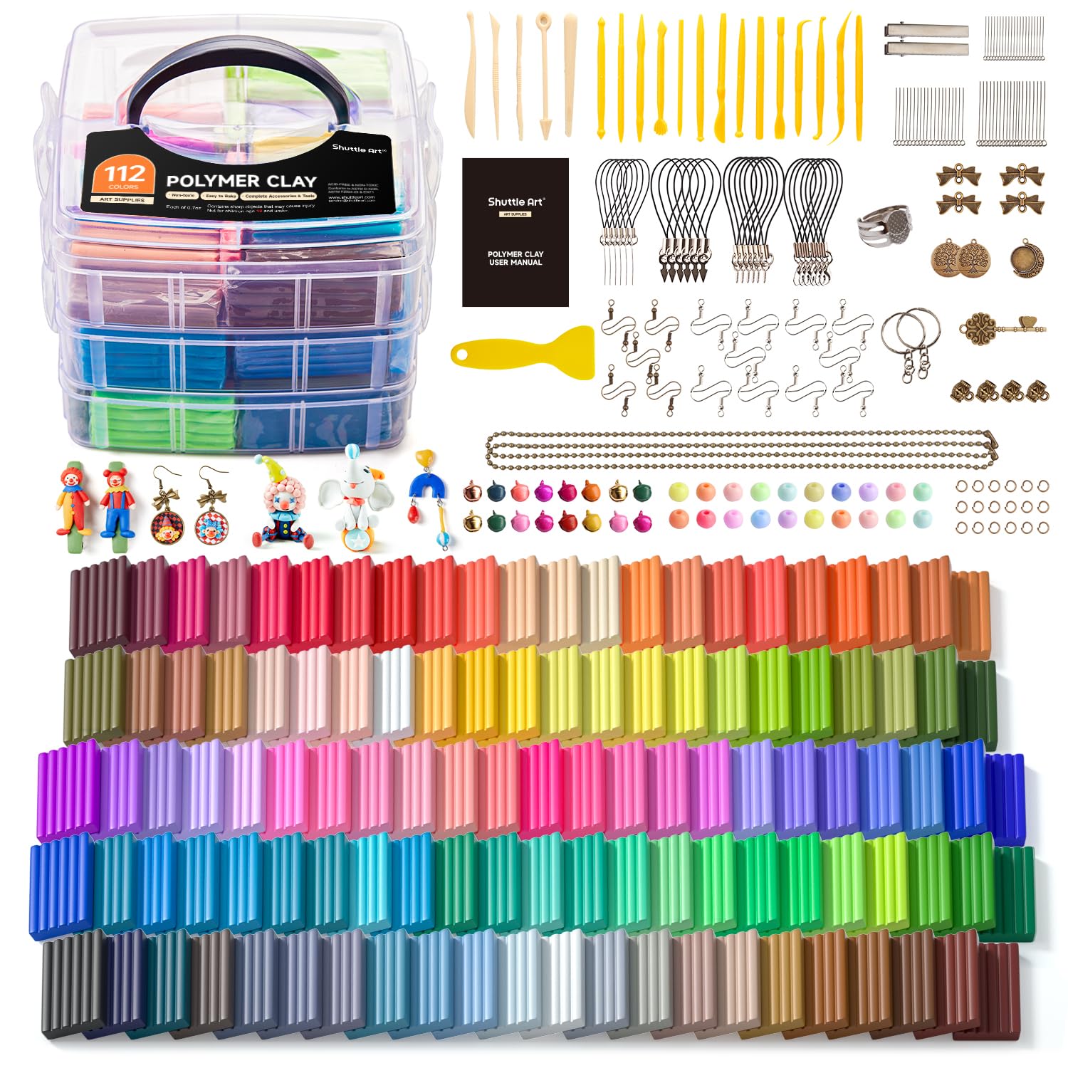 Shuttle Art Kit Argilla Polimerica 112 Colori