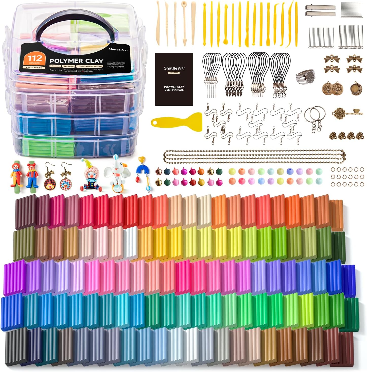 Shuttle Art Kit Argilla Polimerica 112 Colori - immagine 1