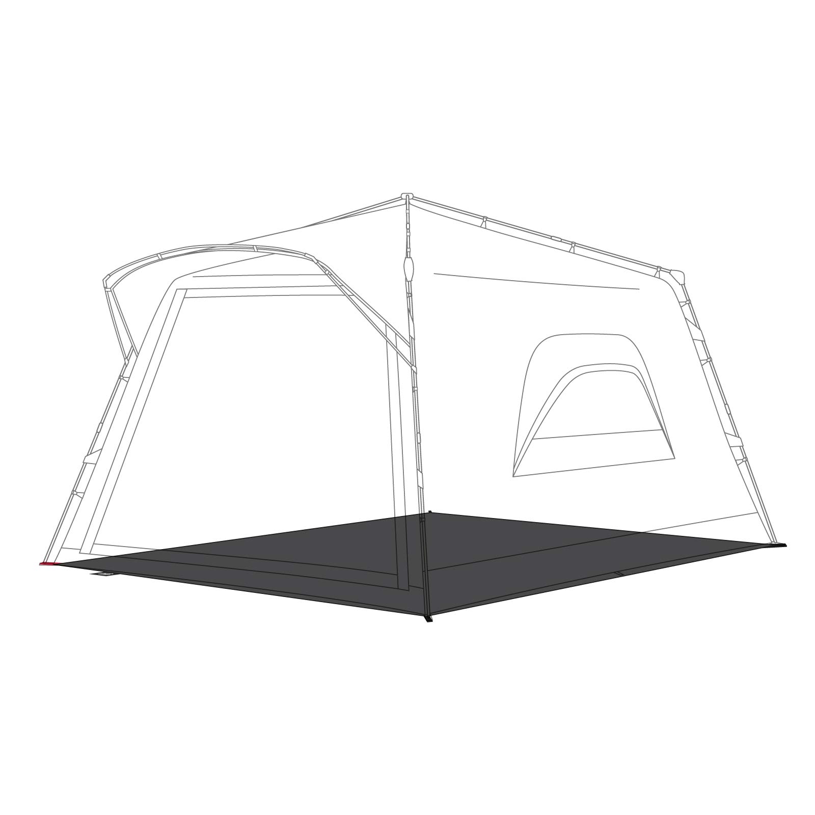 Qeedo Telo Pavimento per Tenda Quick Villa 5 / Quick Motor