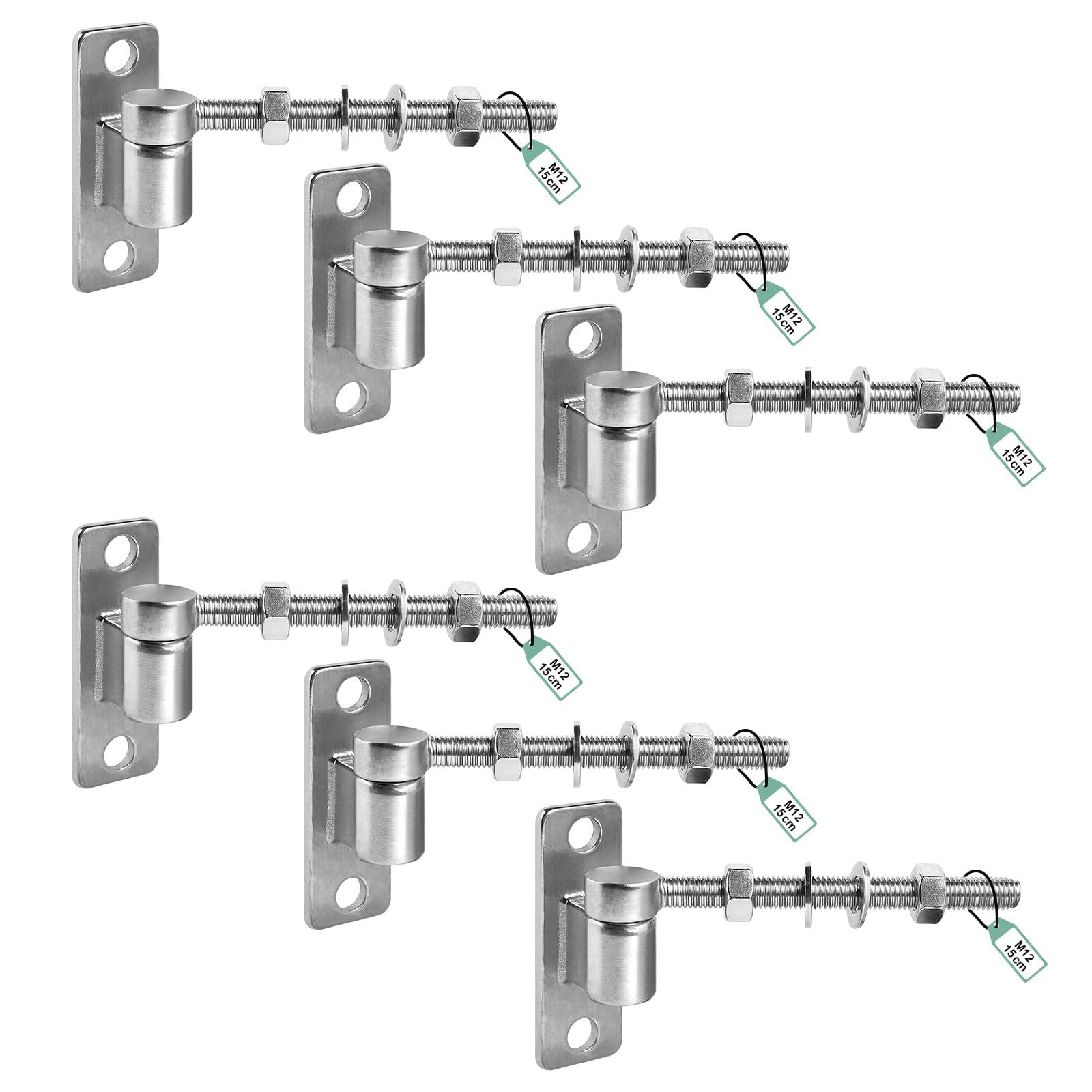 SUPAWAY 6 Cerniere per Cancello M12-15cm a Bullone J