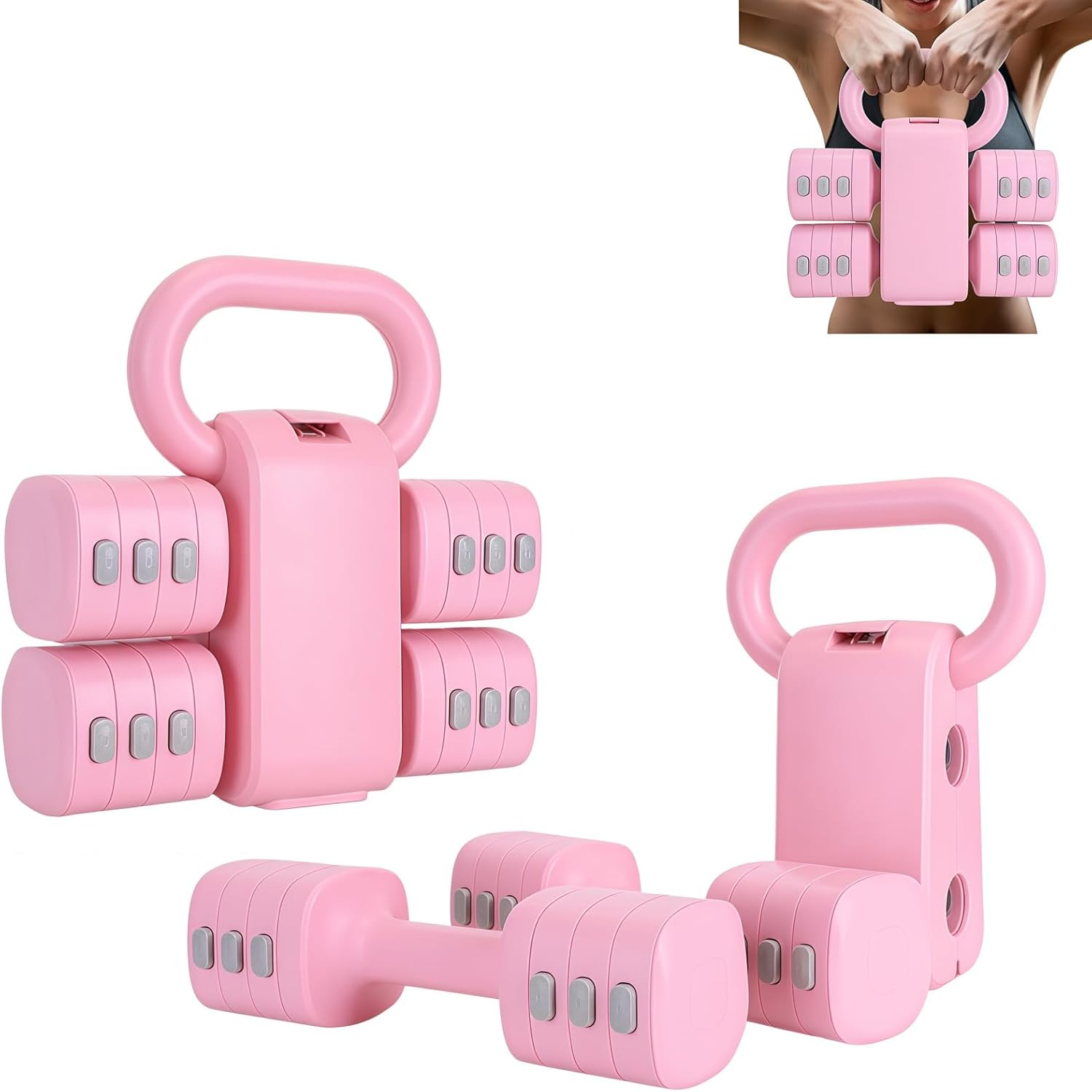 Set Manubri e Kettlebell Regolabili 2 in 1 - immagine 1