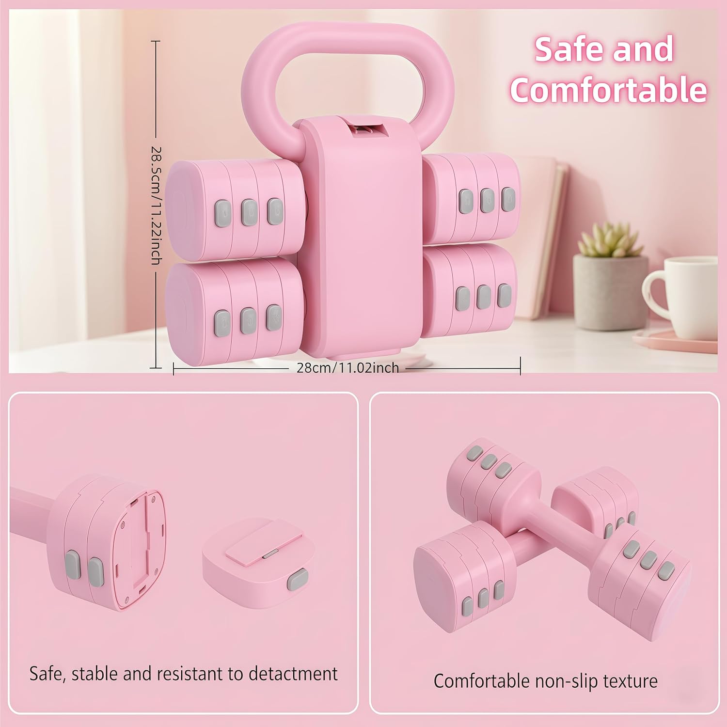 Set Manubri e Kettlebell Regolabili 2 in 1 - immagine 6