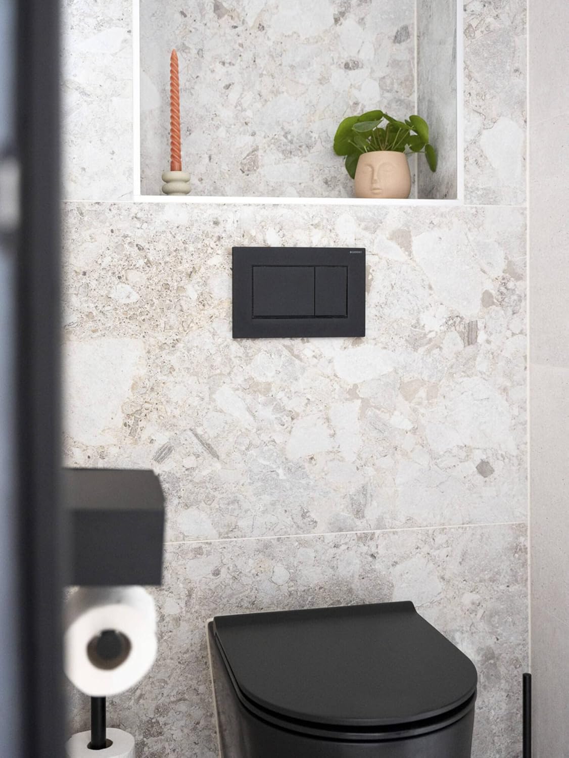 Geberit Sigma30 - Placca di Comando 115.883.16.1, Nero Opaco - immagine 3