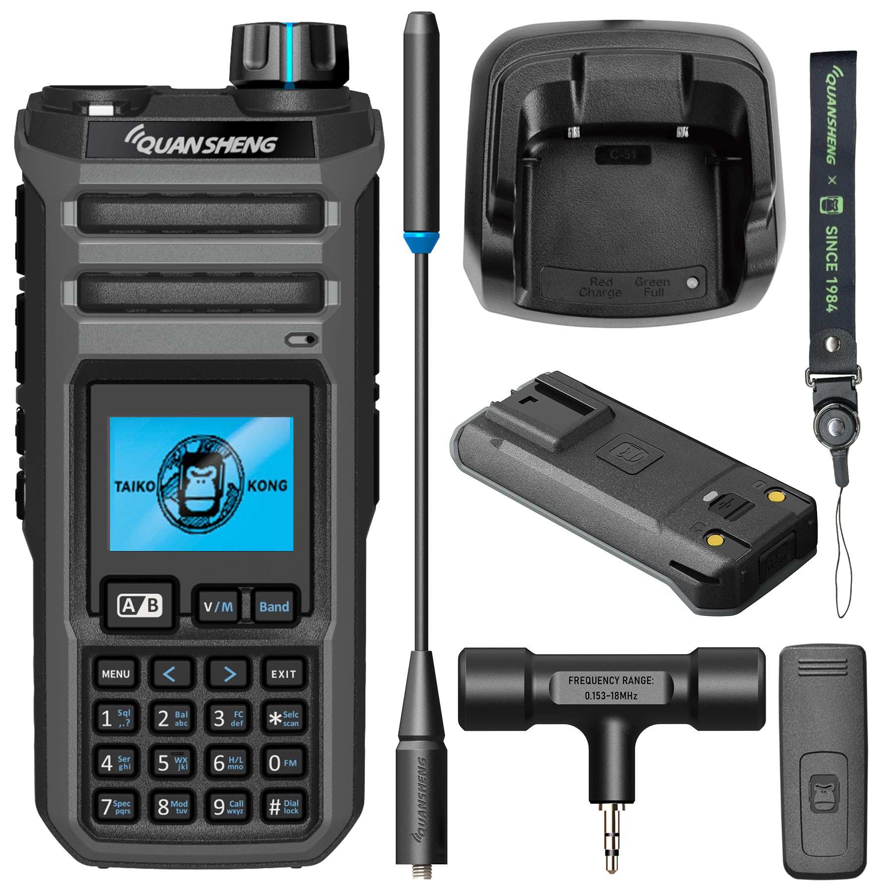 Hys Quansheng TK-11 Walkie Talkie VHF/UHF 10W