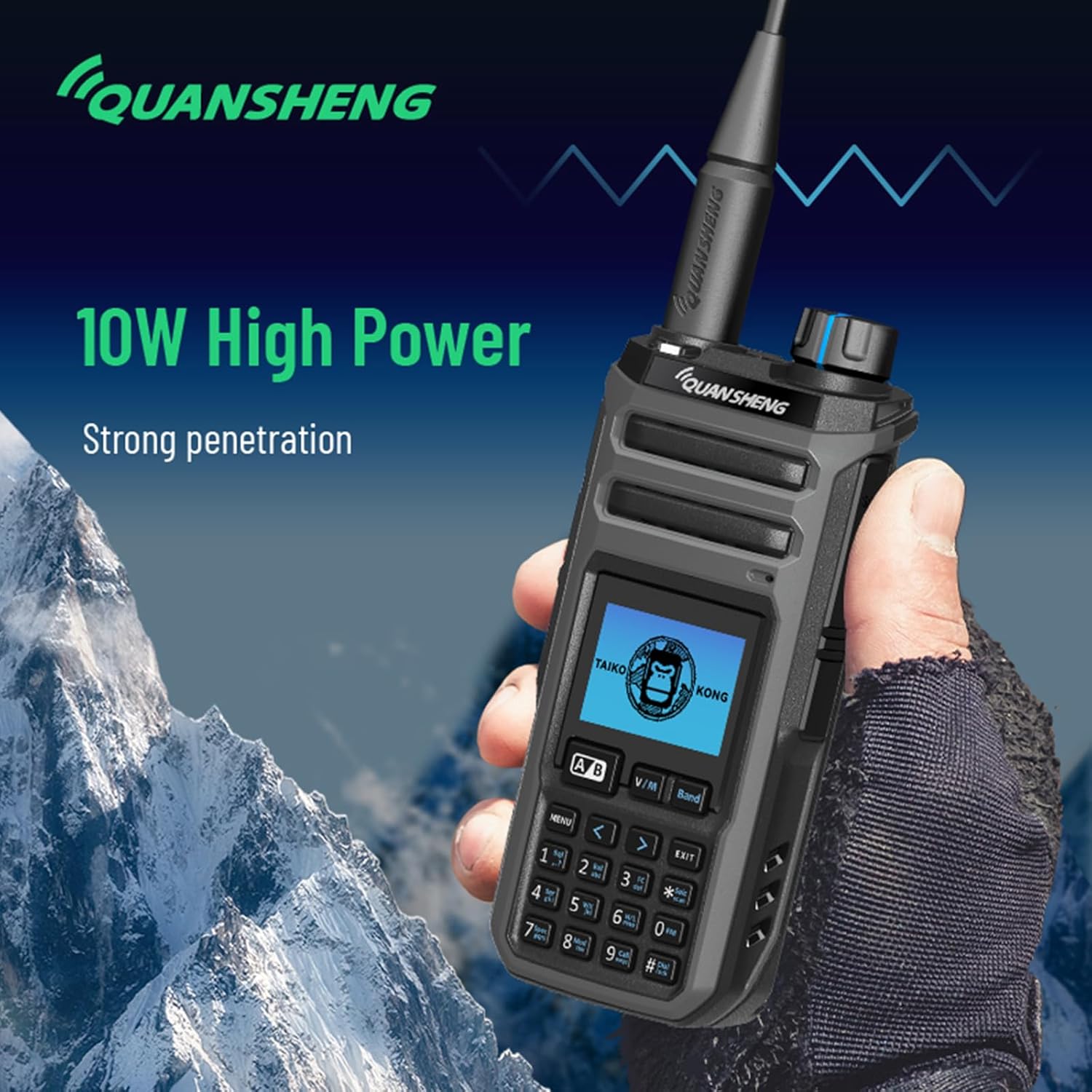 Hys Quansheng TK-11 Walkie Talkie VHF/UHF 10W - immagine 4