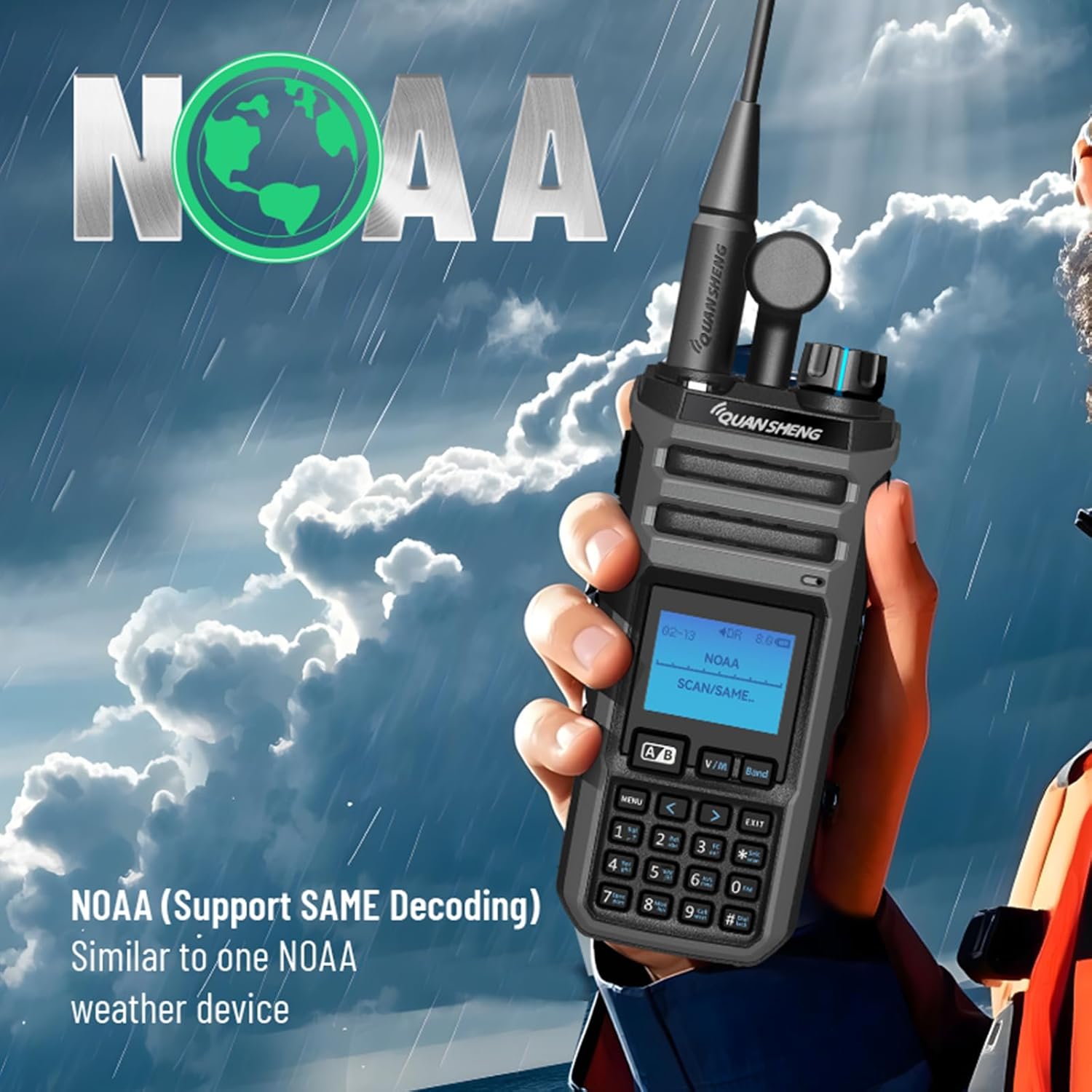 Hys Quansheng TK-11 Walkie Talkie VHF/UHF 10W - immagine 6