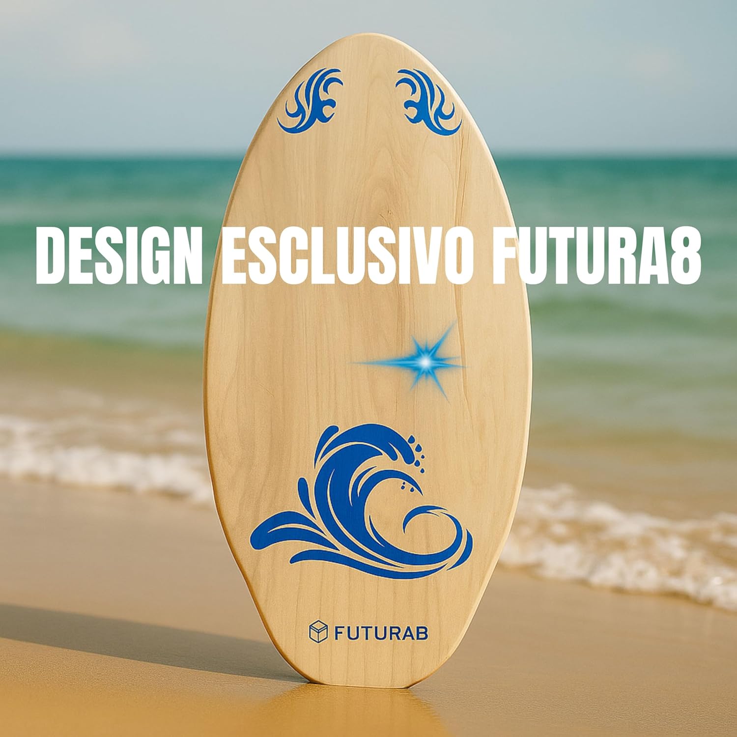 Tavola Skimboard in Legno Leggera e Antiscivolo - immagine 6