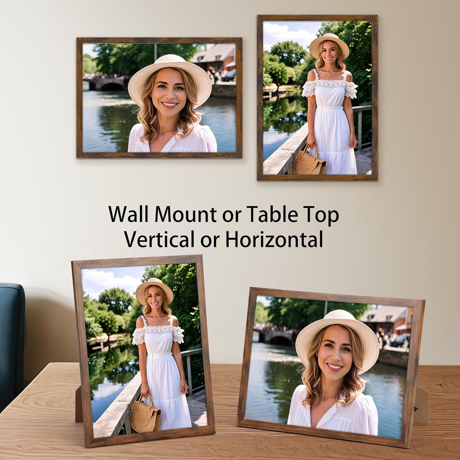 Giftgarden Cornice A4 Marrone Rustico - immagine 4