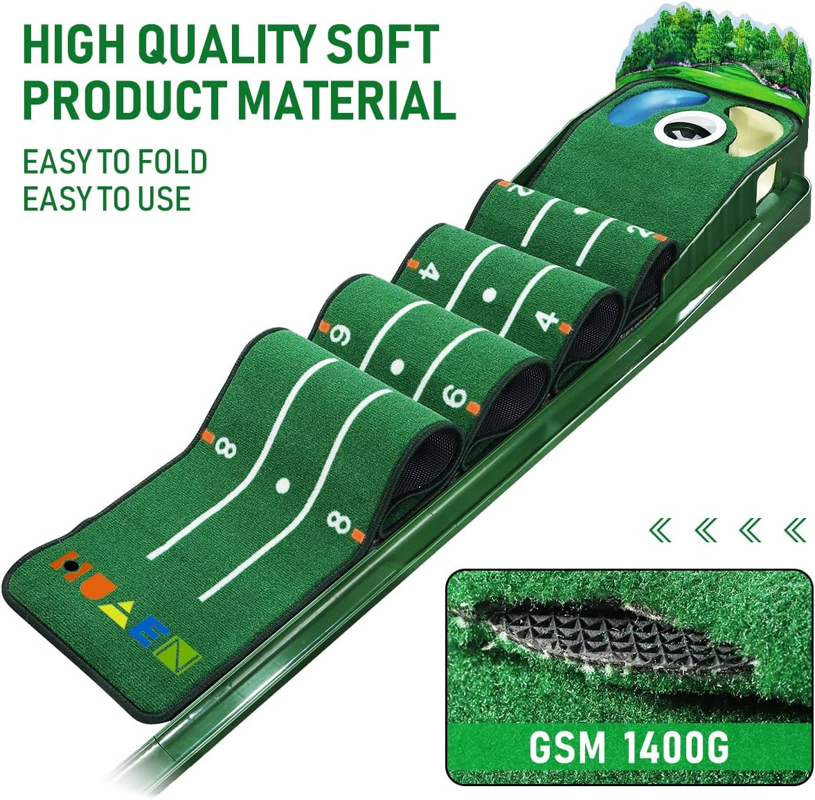 HUAEN Tappetini da golf - immagine 3