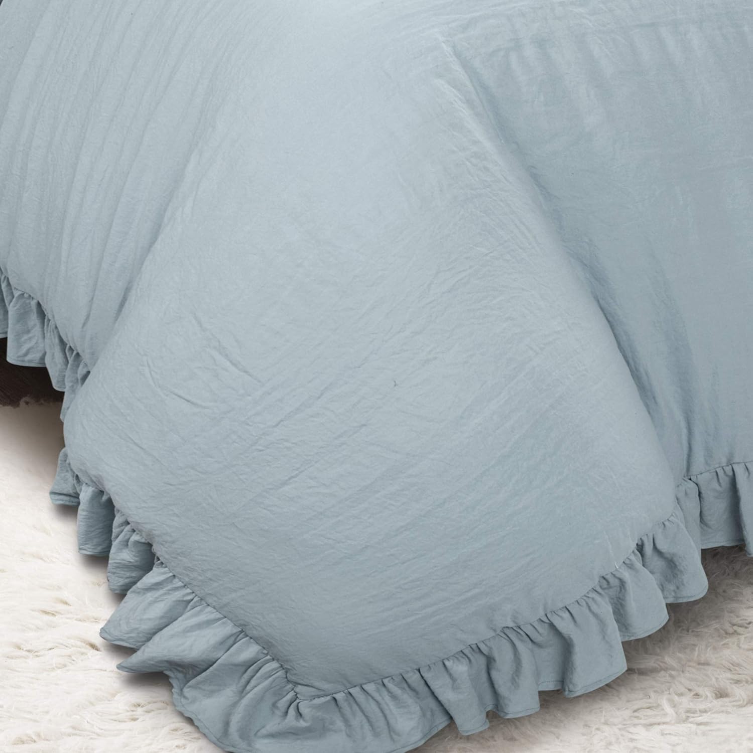 Lush Decor Reyna Comforter Lake Blue - Set Biancheria Letto - immagine 3