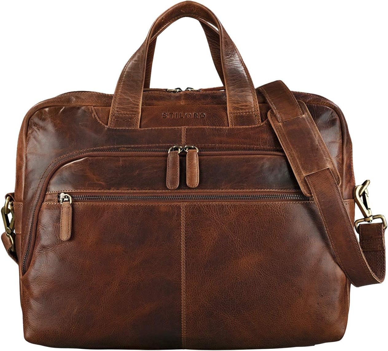 STILORD 'Lias' Borsa a Tracolla in Vera Pelle - immagine 1