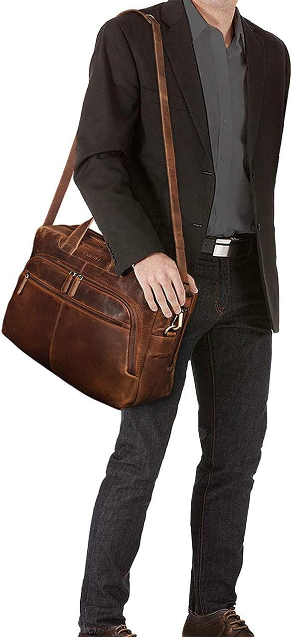 STILORD 'Lias' Borsa a Tracolla in Vera Pelle - immagine 2