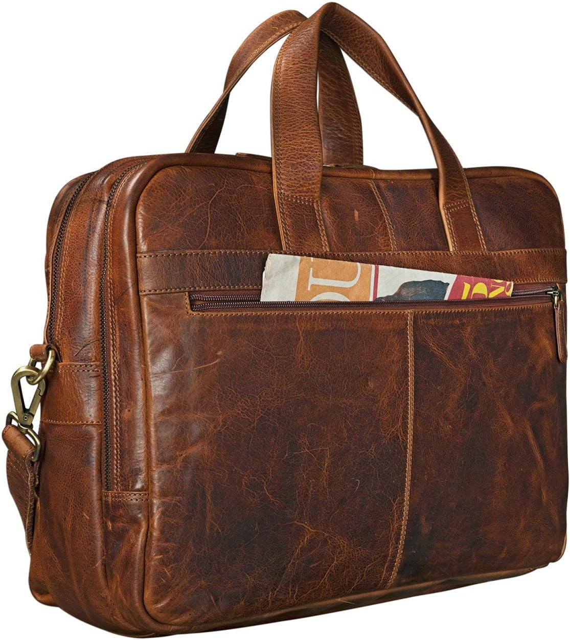 STILORD 'Lias' Borsa a Tracolla in Vera Pelle - immagine 8