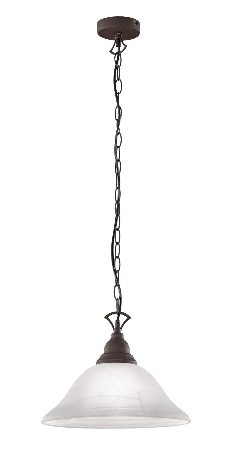 Trio R30871024 Country Sospensione in Vetro, 1 Luce, Stile Antico, 34 cm