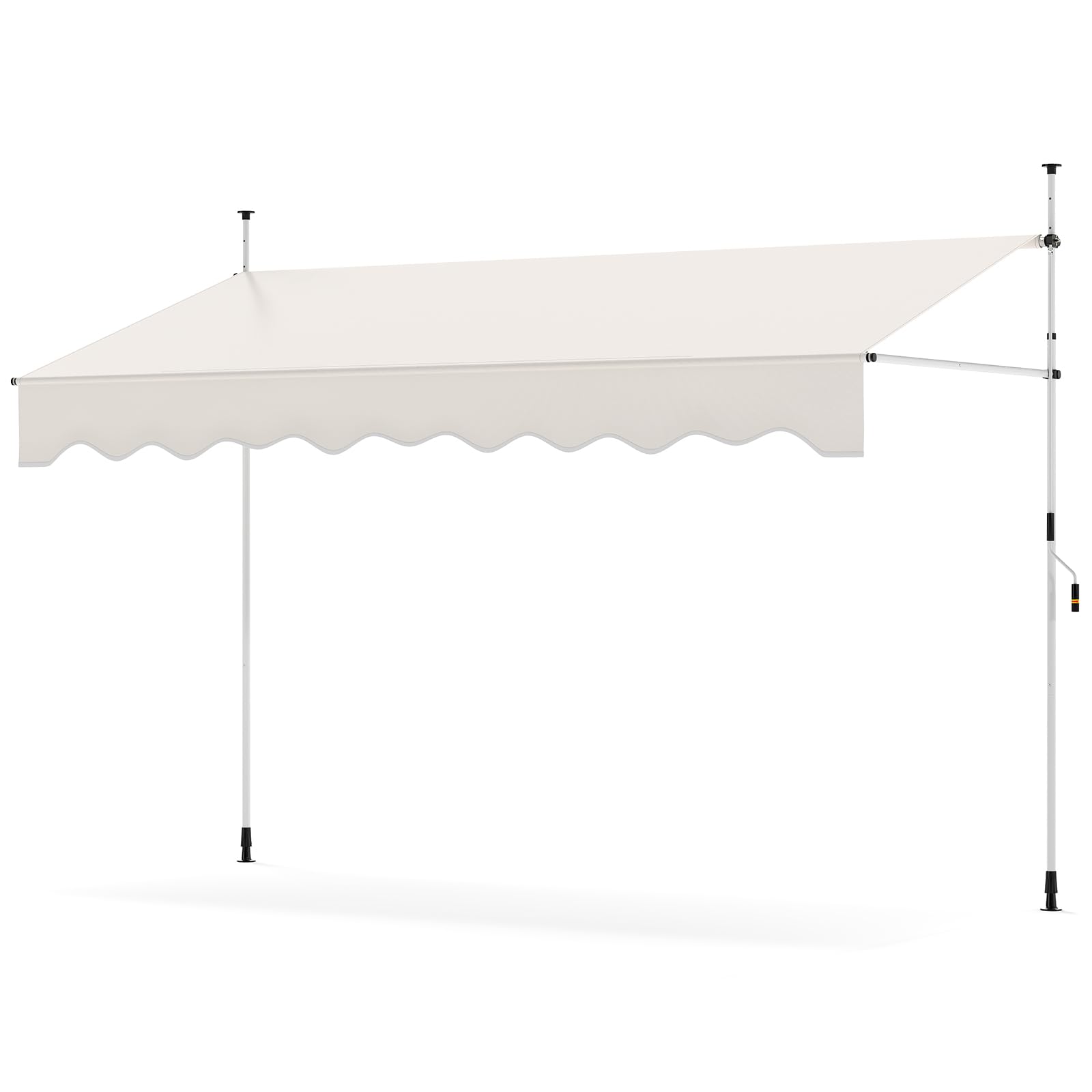 Fantask Tenda da Sole con Manovella, Bianco