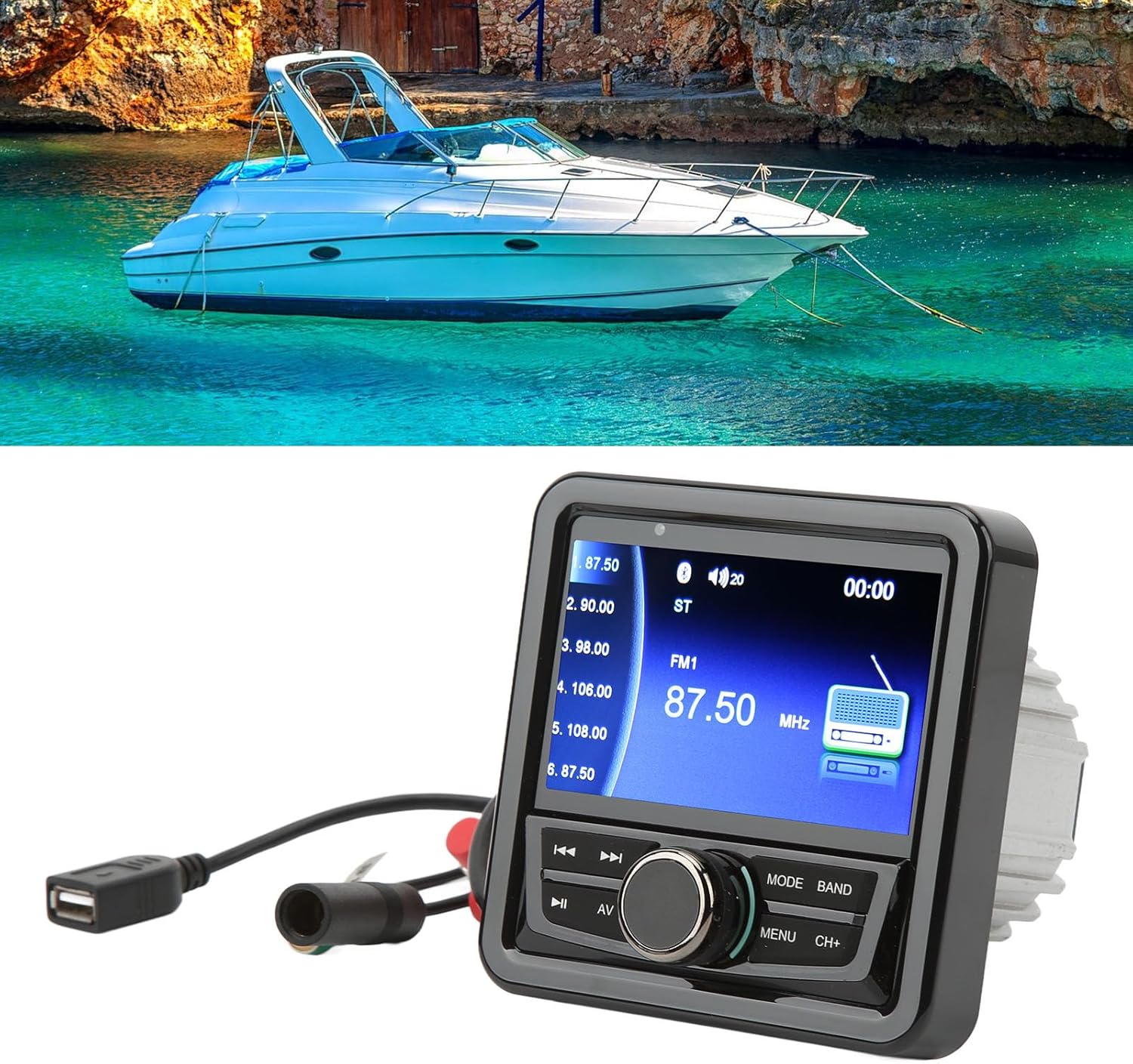 Ricevitore Stereo Marine Bluetooth Impermeabile - immagine 6