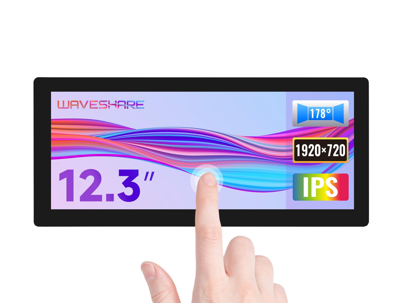 Waveshare 12.3" Touch Screen LCD HDMI IPS 1920x720