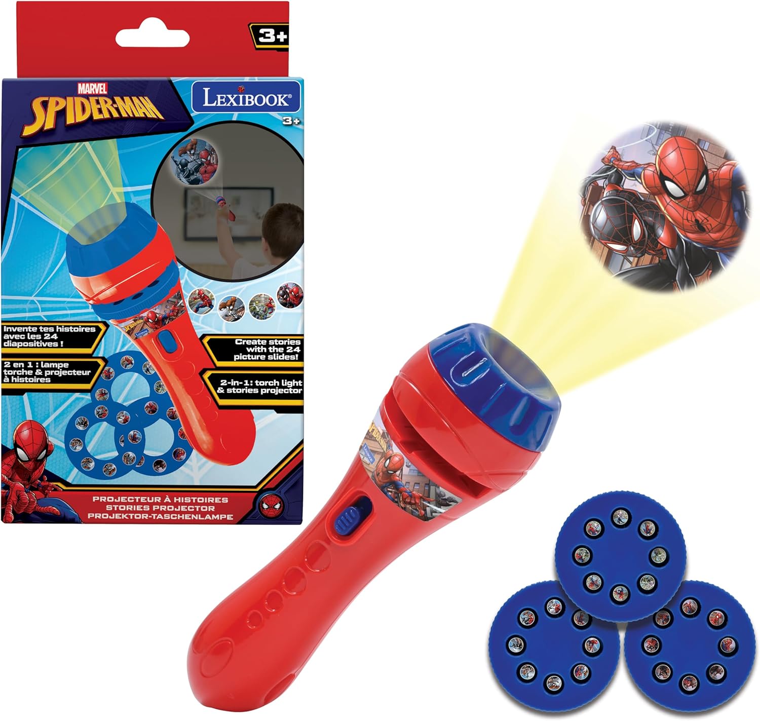 Lexibook Spider-Man - Proiettore di Storie e Torcia - immagine 1