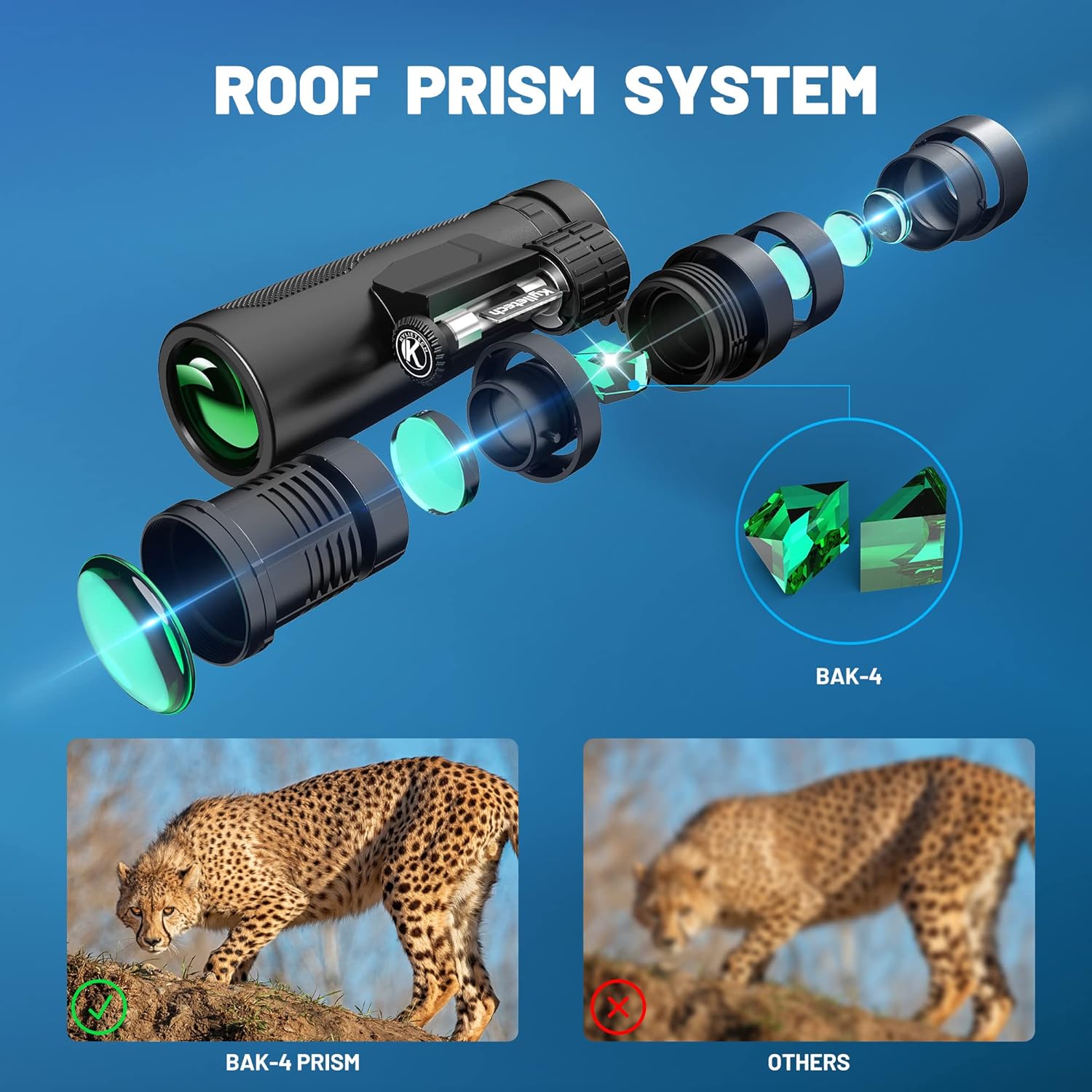 Kylietech Binocolo 12x42 per Adulti - immagine 2