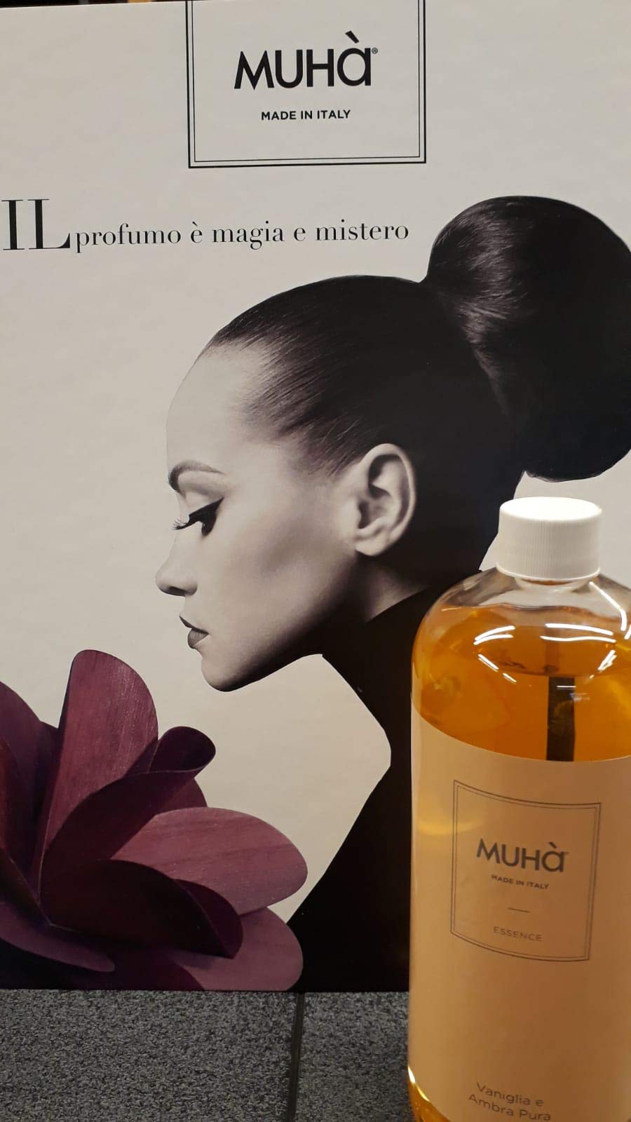 Muha' Essenza Ricarica ml.1000 Vaniglia e Ambra Pura