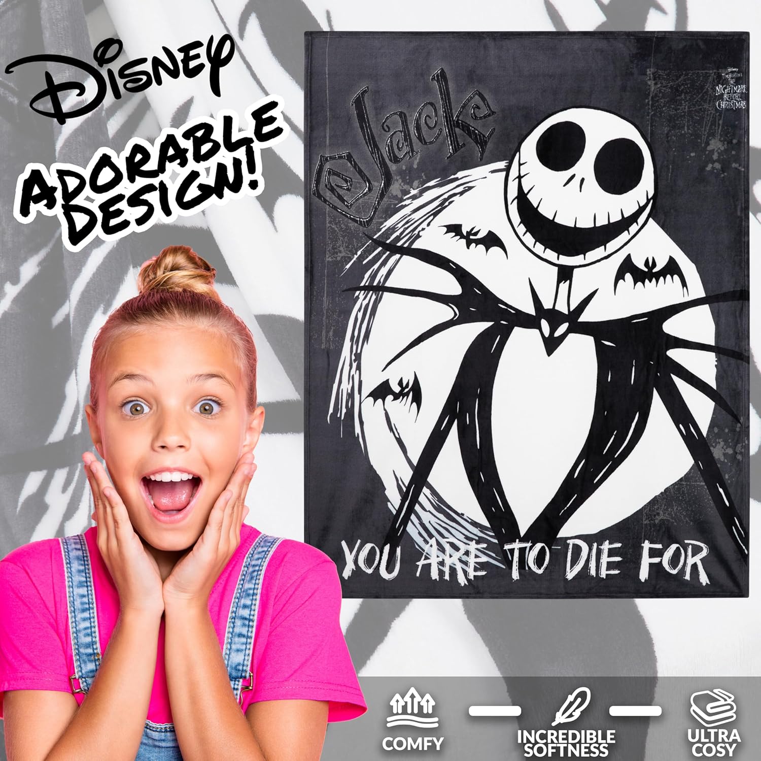 Disney The Nightmare Before Christmas - Coperta Pile Letto - immagine 3