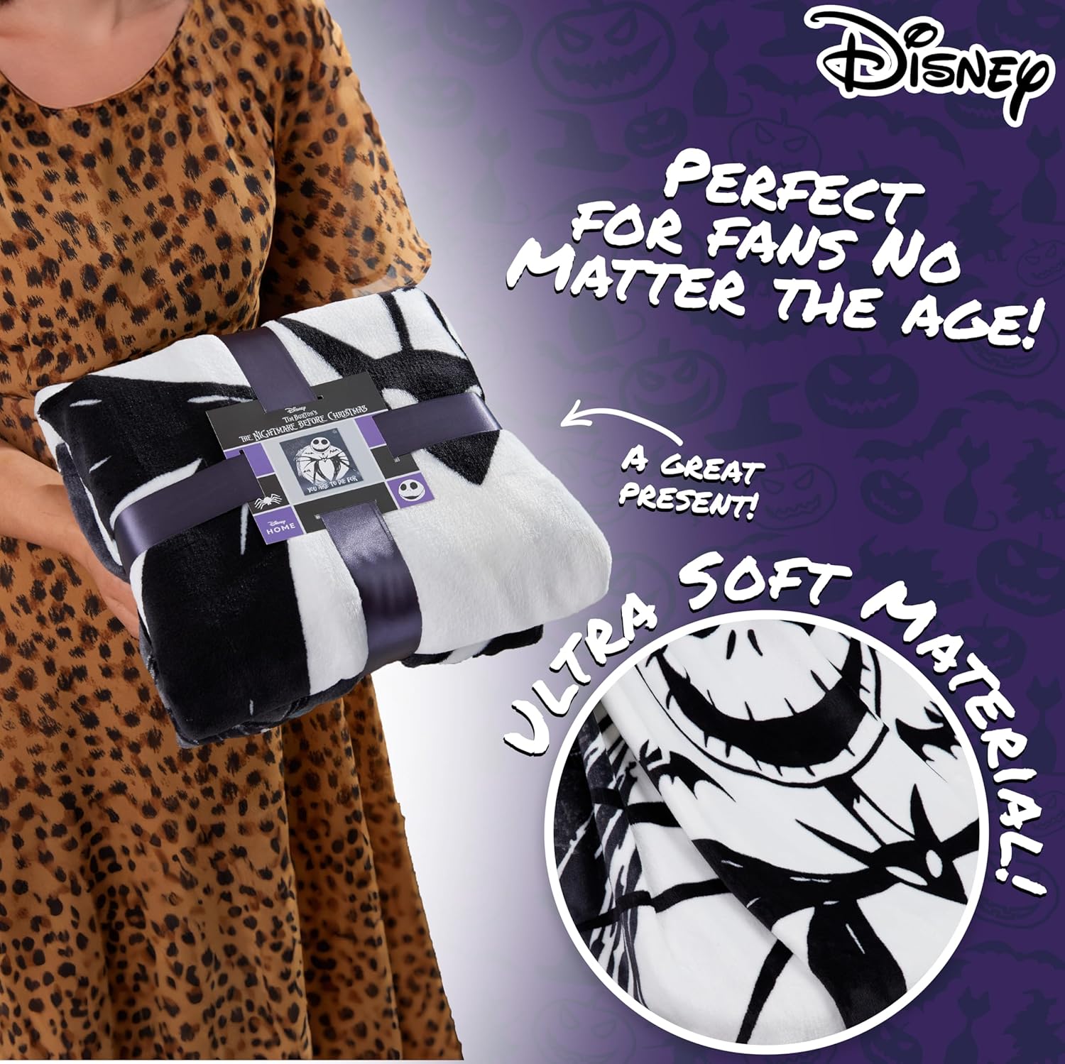 Disney The Nightmare Before Christmas - Coperta Pile Letto - immagine 5