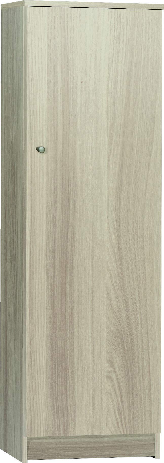 Dmora Armadio 1 Anta, Legno Chiaro, 46 x 148 x 34 cm
