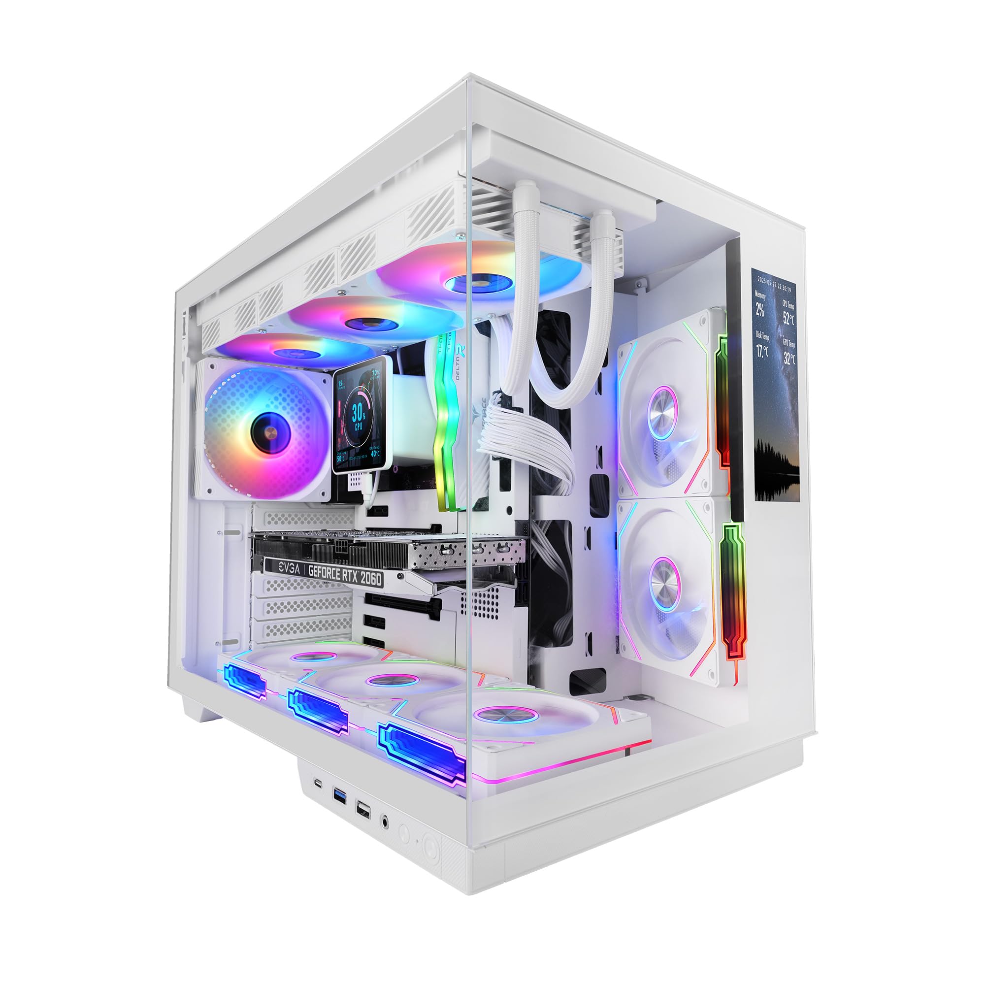 Mars Gaming MC-MIRAGE - Case Gaming ATX Bianco