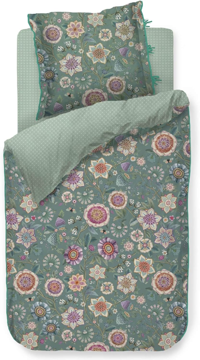 Pip Studio Viva Las Flores - Biancheria da Letto Percalle