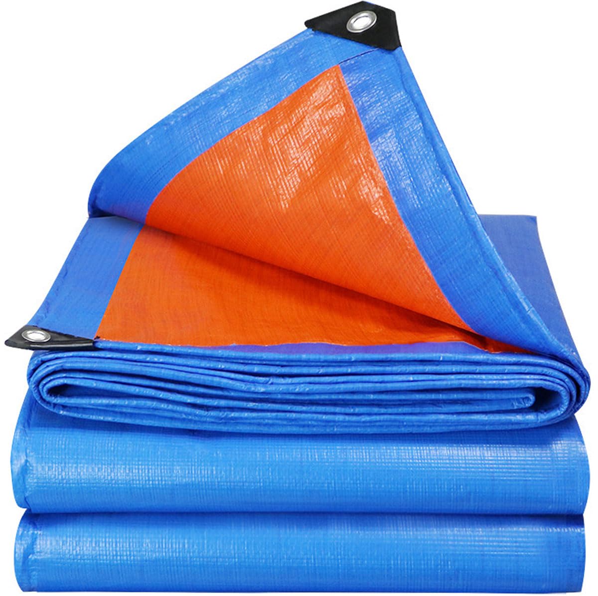 Telone di Copertura 5x10m Verde/Argento 160 g/m²